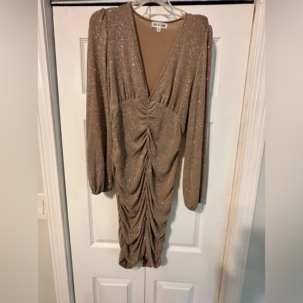Holiday , party or wedding guest sparkly dress